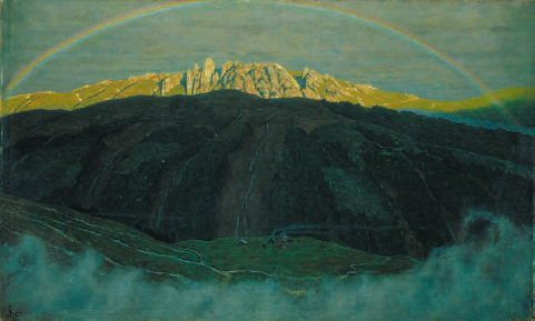 Luigi Rossi, Arcobaleno, 1911, olio su tela, 95 x 157 cm. Inv. CAC Nr. fK2105.