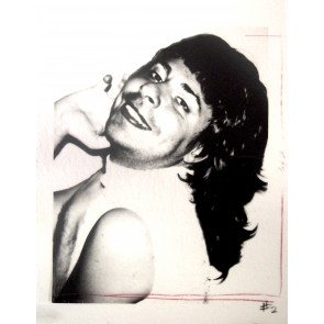 Bob Colacello – unique acetate by Andy Warhol 38×26,5cm – 1974