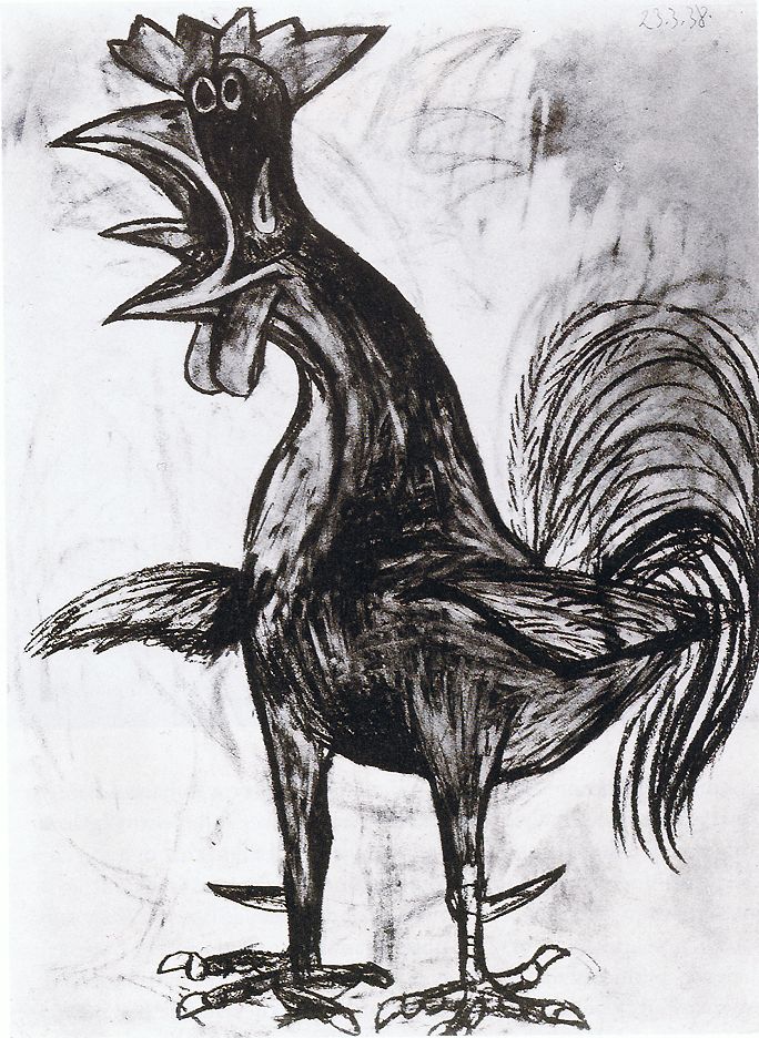 Cockerel di Picasso del 1938
