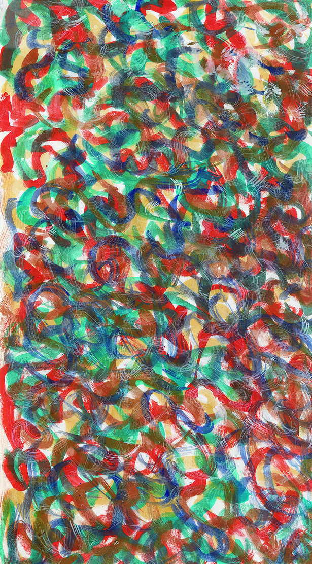 Mark Tobey (1890-1976)49/OW  K Untitled, 1969 Tempera auf Papier 108 x 60 cm