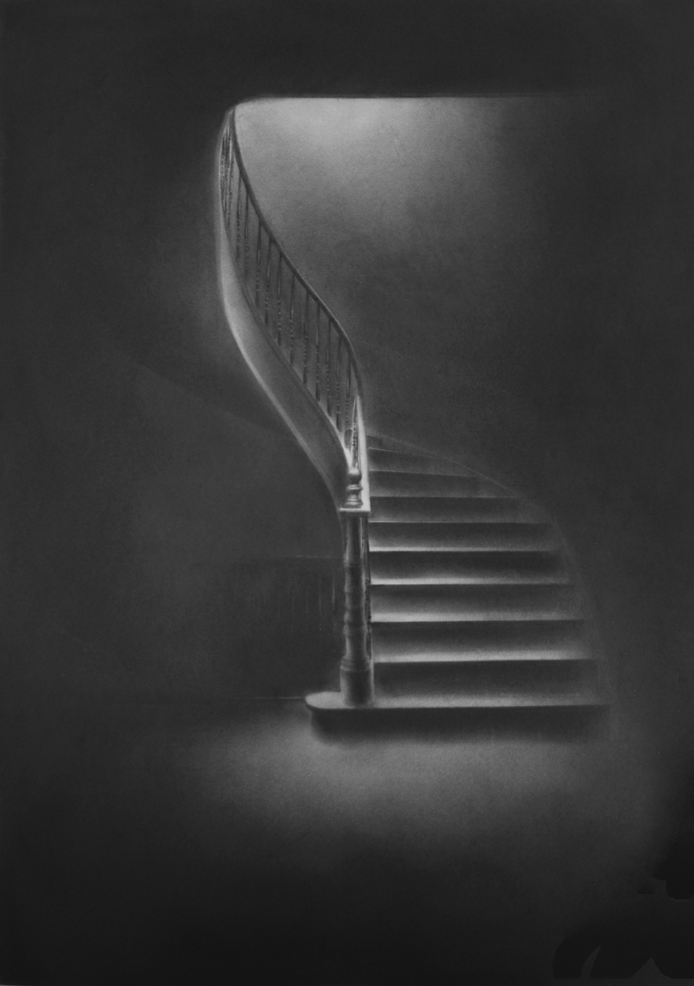 Simon Schubert – Untitled (stairs), 2020 100 x 70 cm graphite on paper