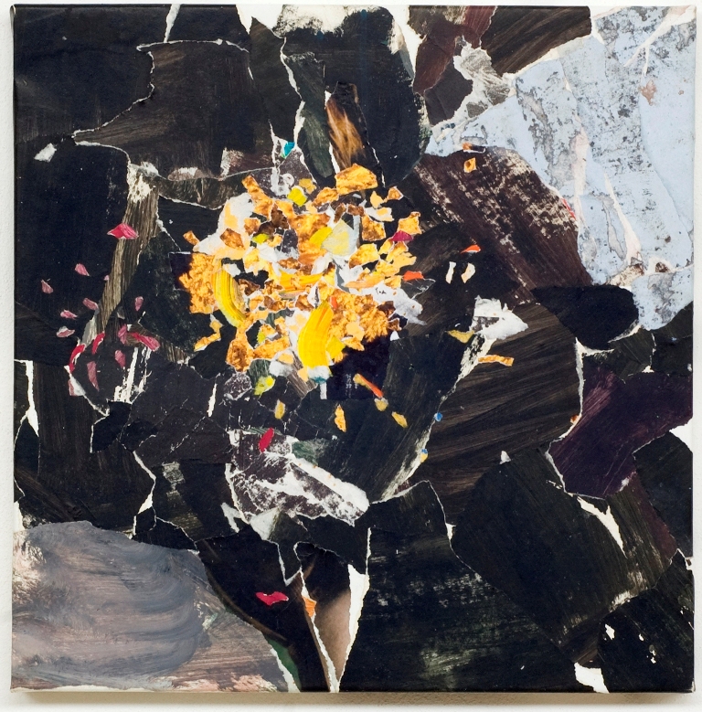 Fireworks #1, 2020, tecnica mista su tela, 50 x 50 cm