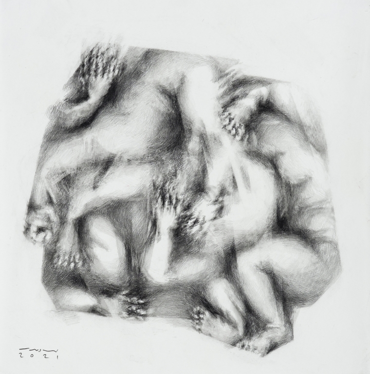 02 Nahavandi, pencil on paper, 30x30cm, 2021