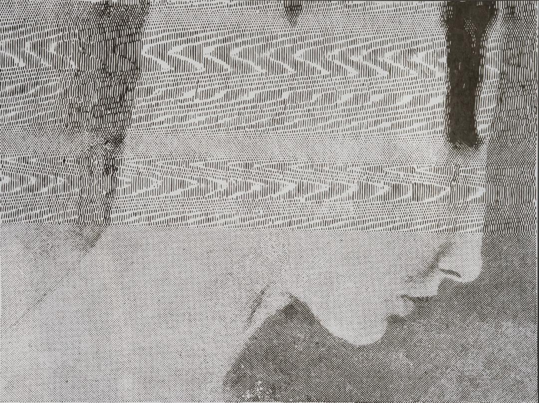 2-Amirnaser Akhlaghi, Ink on cardboard, 2019, 90X120 cm