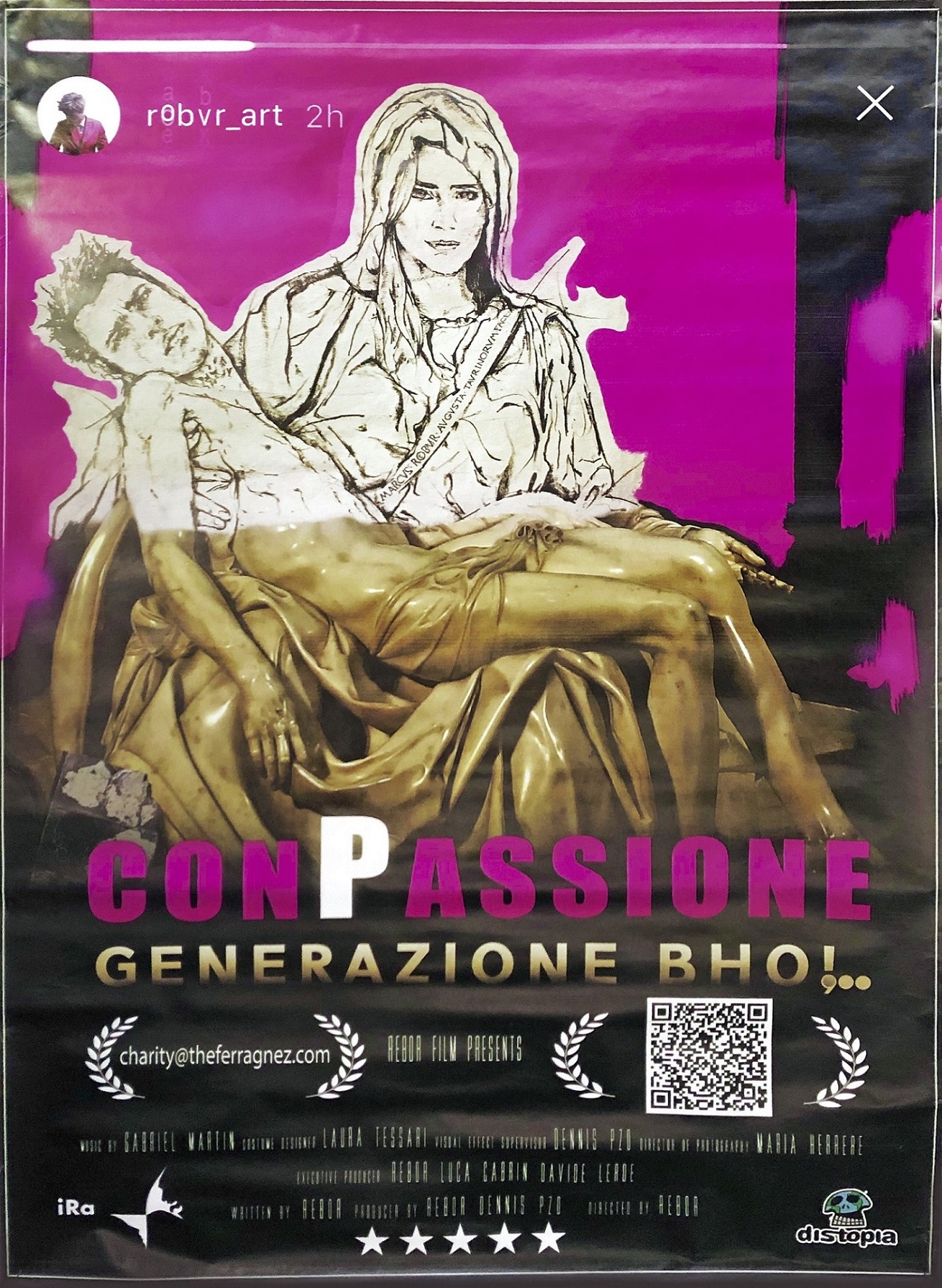 ConPassione-Spray-su-carta-100x140cm-2018
