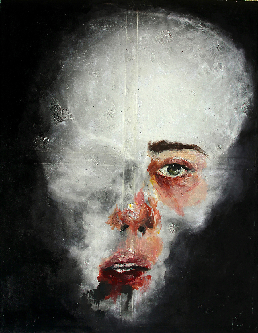Flesh-and-Blood._Paper-transfer-print-of-an-x-ray-acrylic-paint-on-canvas-support_80-cm-x-100-cm_Letizia-Vanini_-1