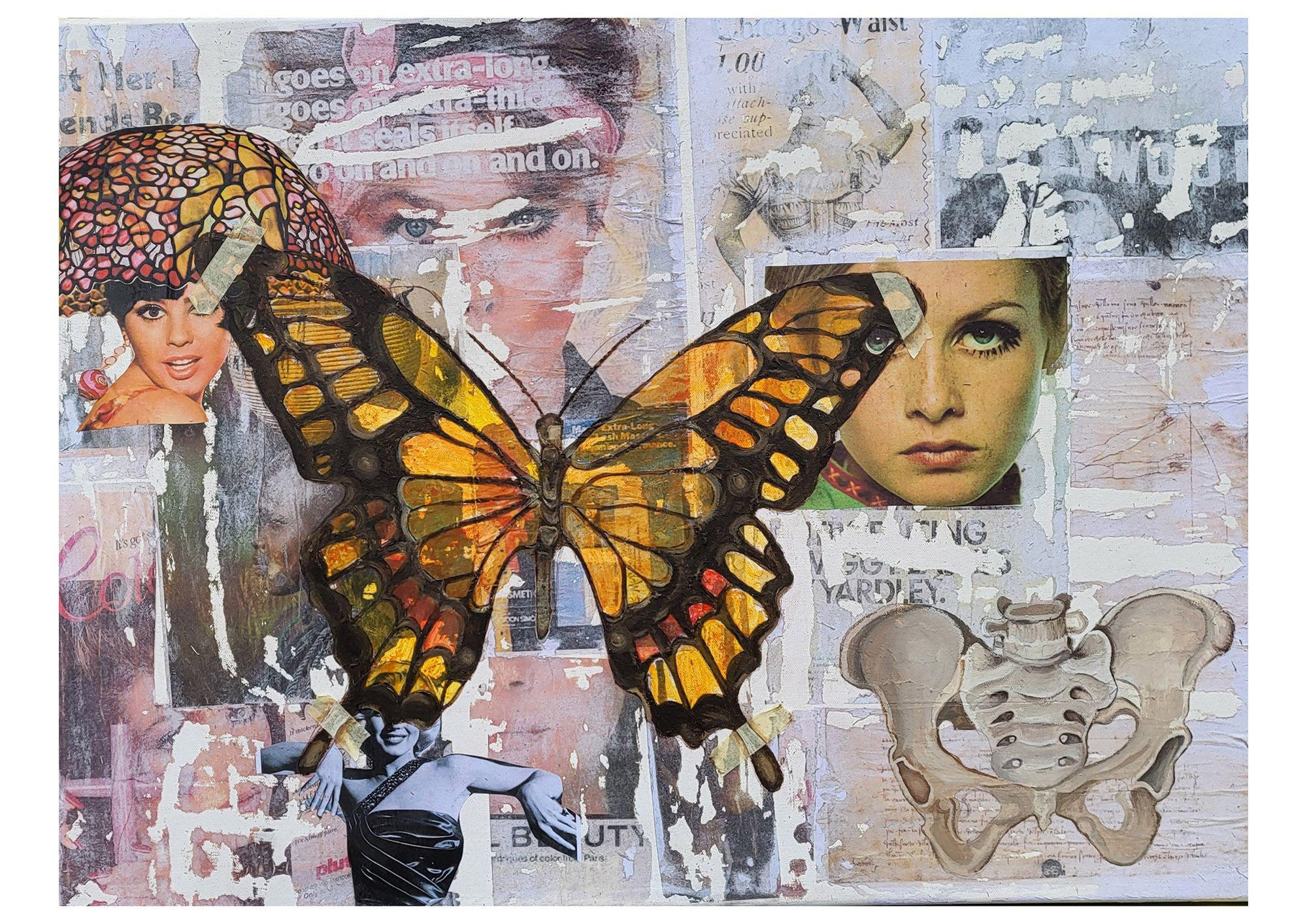 Perceptions-speciman._Paper-transfer-prints-collage-and-acrylic-paints-on-canvas-support_80-cm-x-60-cm_Giada-Giuliana_