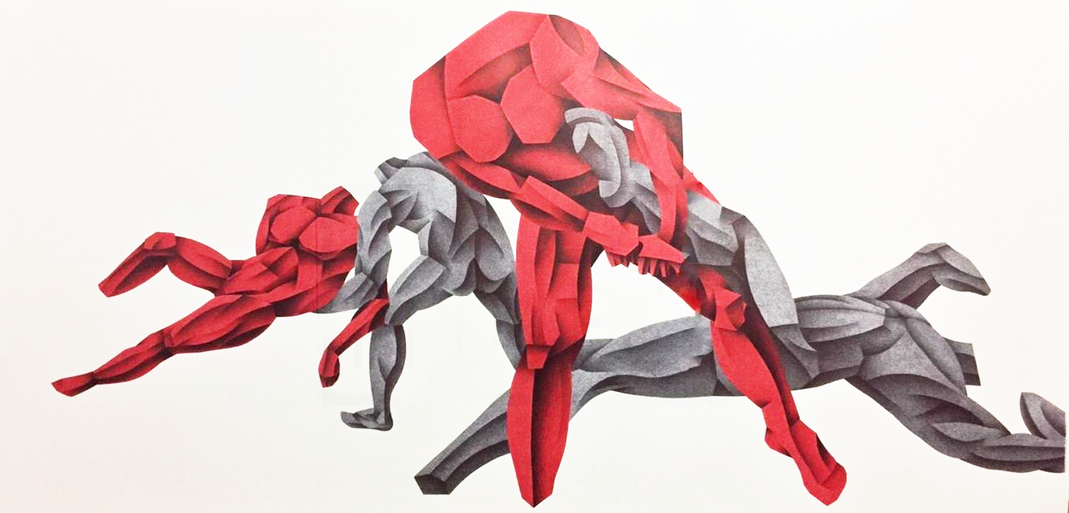 Peteros-Ndunde-Tug-3-2019-Ballpoint-Pen-and-Ink-on-Paper-210×100-cm-AKKA-Project
