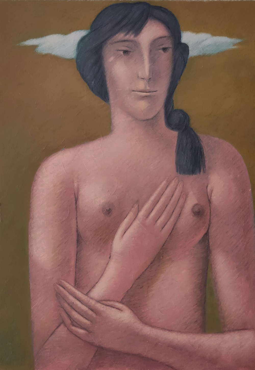 Vincenzo-Calli_Antica-bellezza-carta-di-riso-su-tela-50x70cm_2022